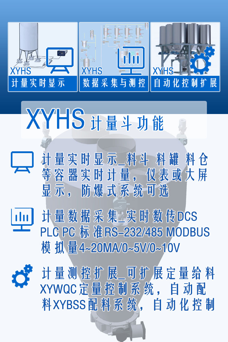 XYHS料斗秤_計量斗稱(chēng)重系統 功能