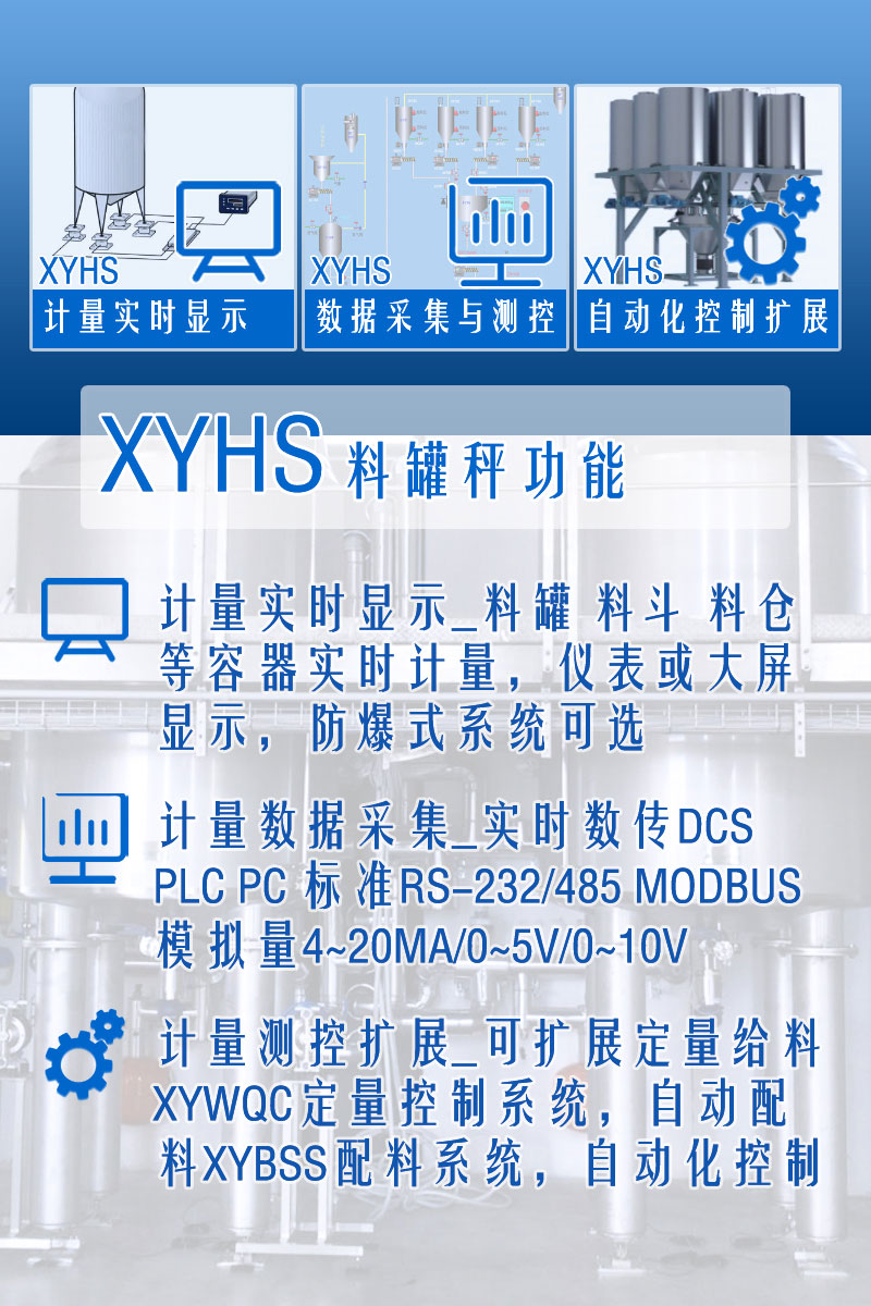 XYHS料罐秤_罐倉稱(chēng)重系統 功能