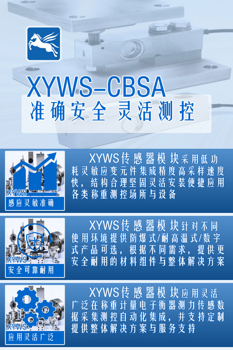 XYWS-CBSA稱(chēng)重傳感器 測力傳感器 配置參數