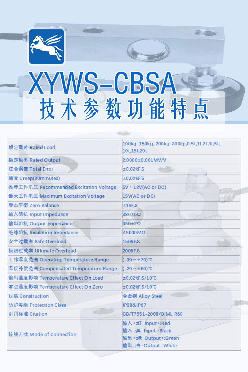 XYWS-CBSA 技術(shù)參數